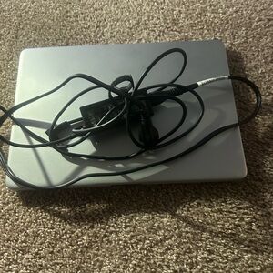 Silver Laptop with Charger